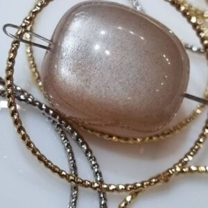 Кольцо из латуни, покрытие позолота, диаметр 25 мм (1 штука)