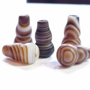 Тыквы ВуЛу из агата — натуральный, размер 16х9 мм