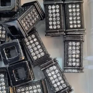 Разделитель, латунь, цвет чёрный, размер 11,7х6,5 мм