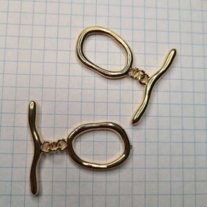 Тогл покрытие позолота 14К (1 штука)