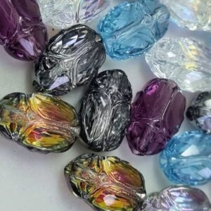 Скарабей сваровски, размер 12х8 мм.