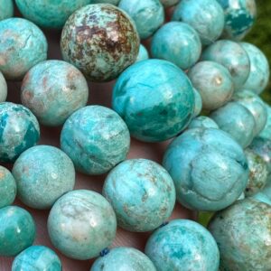 бирюза перуанская, нить 19 см, диаметр 6 8 10 12 мм