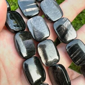 гиперстен, нить 19 см, размер 20х15 мм