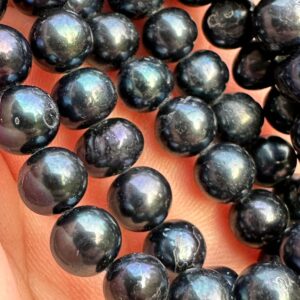 жемчуг, нить 18 см, размер 7х6 мм