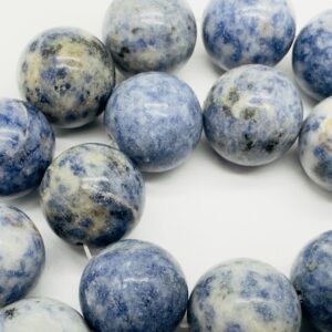 содалит индийский, нить 19 см, диаметр 20 мм